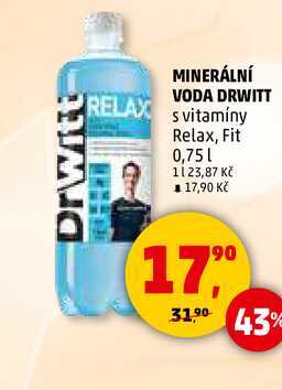 MINERÁLNÍ VODA DRWITT, 0,75 l