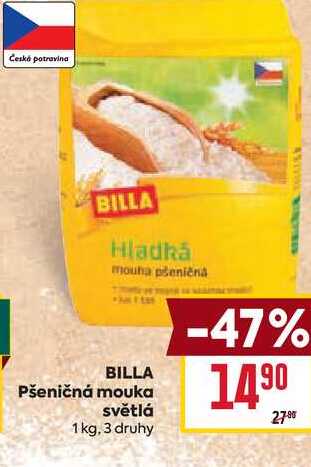 BILLA Pšeničná mouka světlá 1 kg