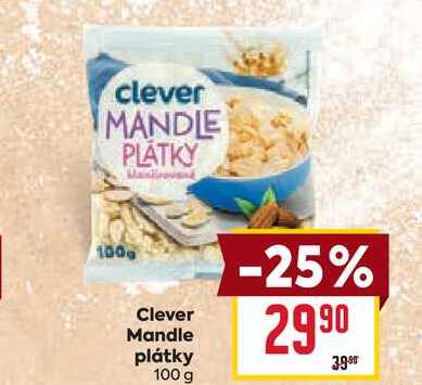 Clever Mandle plátky 100g