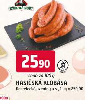 HASIČSKÁ KLOBÁSA 100g