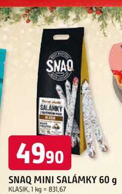 SNAQ MINI SALÁMKY 60 g