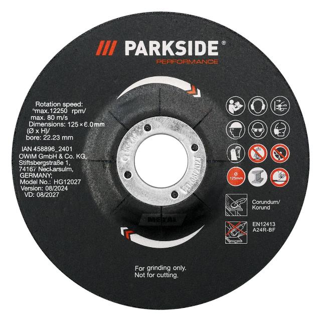 PARKSIDE Sada hrubovacích kotoučů 4dílná, na kov