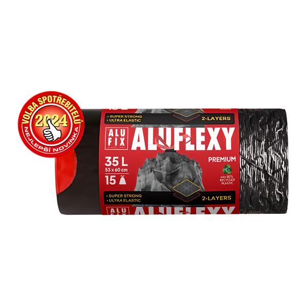 Alufix ALUFLEXY pytle na odpadky zatahovací 35 l, 15 ks