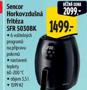 Sencor Horkovzdušná fritéza SFR 5030BK  