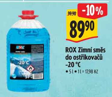 ROX Zimní směs do ostřikovačů -20°C, 5 l