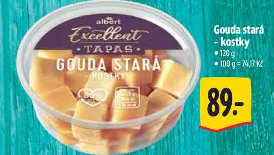 Gouda stará - kostky, 120 g  