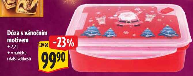 Dóza s vánočním motivem 