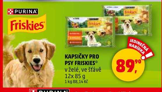 KAPSIČKY PRO PSY FRISKIES, 12x 85 g