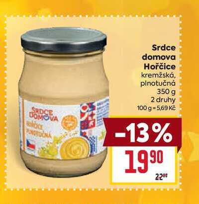 Srdce domova Hořčice kremžská, plnotučná 350 g