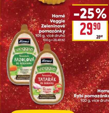 Hamé Veggie Zeleninové pomazánky 105 g