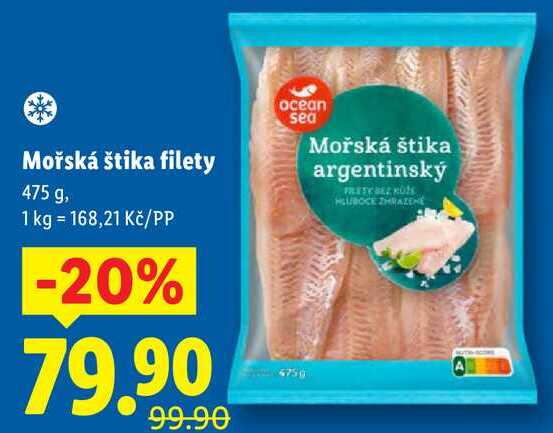 Mořská štika filety, 475 g
