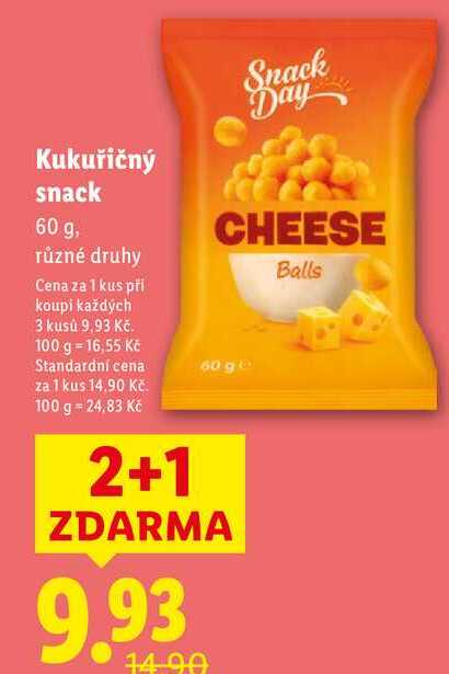 Kukuřičný snack, 60 g