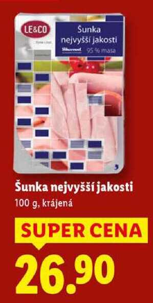 Šunka nejvyšší jakosti, 100 g