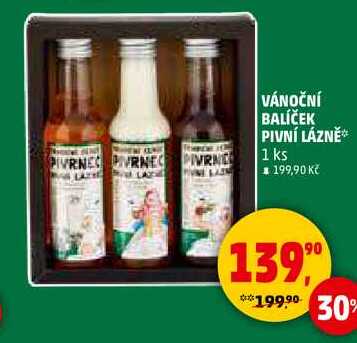 VÁNOČNÍ BALÍČEK PIVNÍ LÁZNĚ, 1 ks 