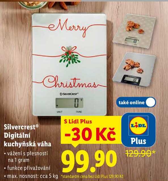 Silvercrest Digitální kuchyňská váha 