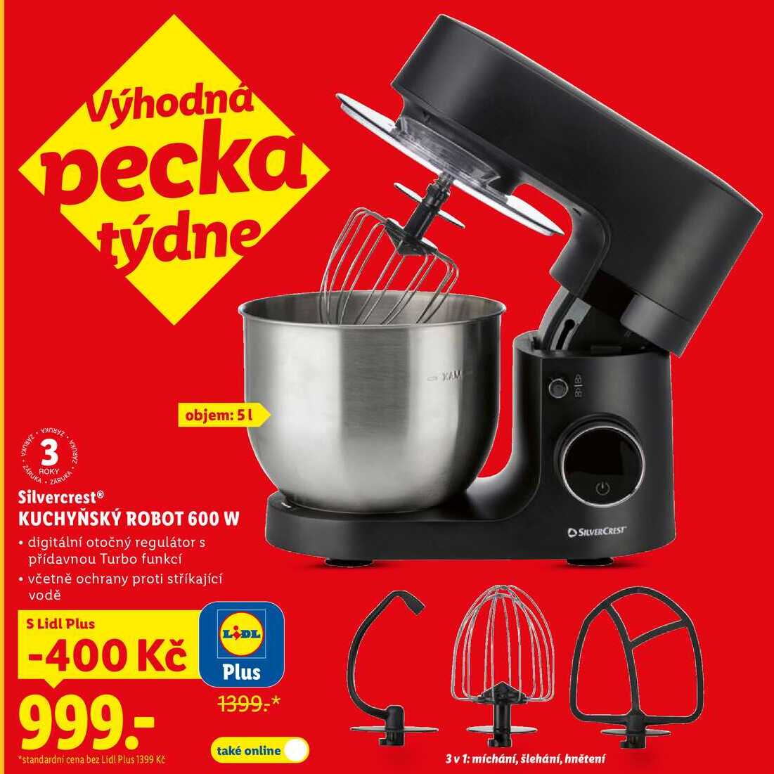 Silvercrest KUCHYŇSKÝ ROBOT 600 W 