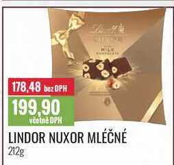 LINDOR NUXOR MLÉČNÉ 212g 