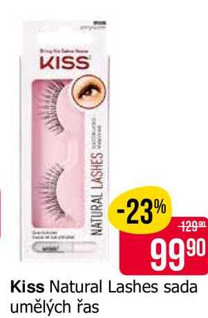 Kiss Natural Lashes sada umělých řas 
