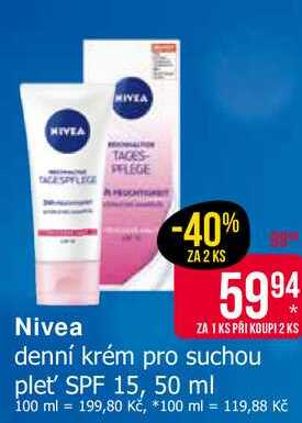 Nivea denní krém pro suchou plet' SPF 15, 50 ml