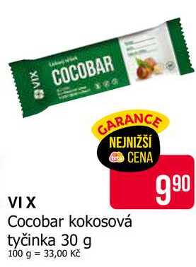 VIX Cocobar kokosová tyčinka 30 g