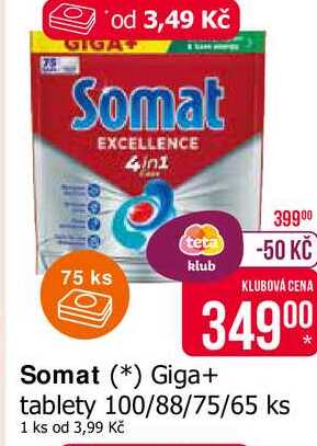 Somat Giga+ tablety 100/88/75/65 ks 