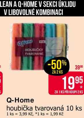 Q-HOME houbička tvarovaná 10 ks