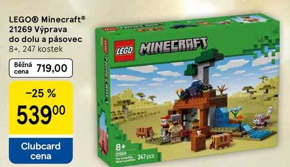 LEGO® Minecraft® 21269 Výprava do dolu a pásovec 8+, 247 kostek  