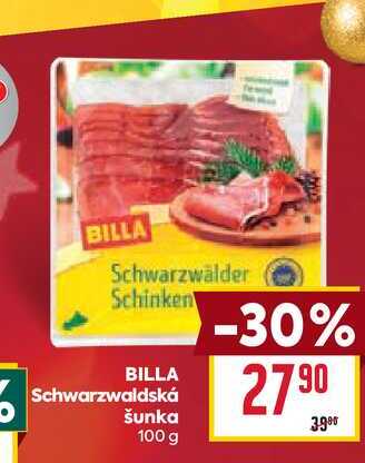 BILLA Schwarzwaldská šunka 100 g