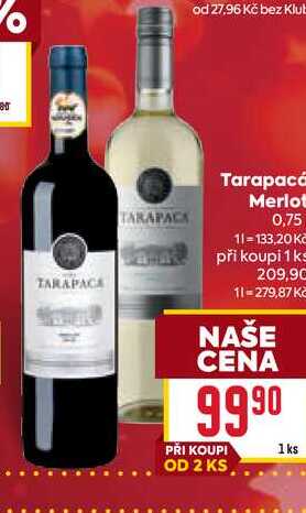 Tarapacá Merlot 0,75l