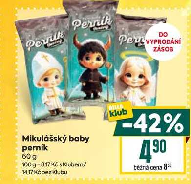 Mikulášský baby perník 60 g