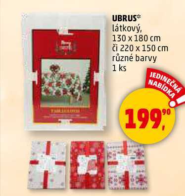 UBRUS, 1 ks 