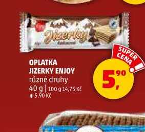 OPLATKA JIZERKY ENJOY, 40 g 