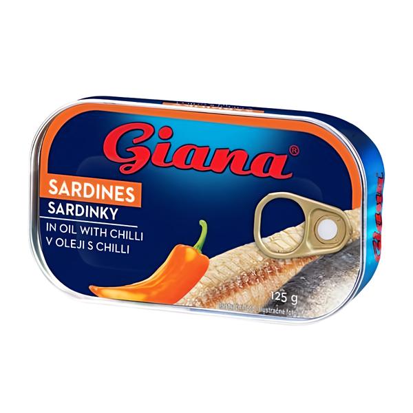 Giana Sardinky v rostlinném oleji s chilli