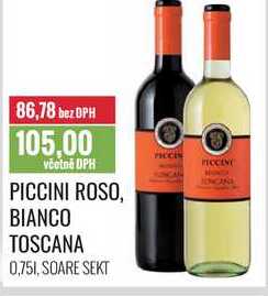 PICCINI ROSO, BIANCO TOSCANA 1l