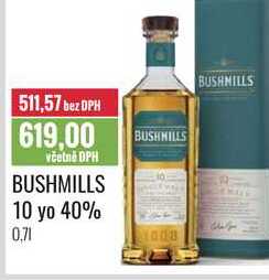 BUSHMILLS 10 yo 40% 0,7l