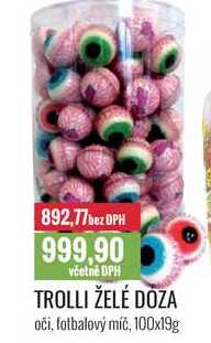 TROLLI ŽELĖ DOZA 100x19g