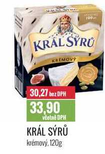 KRÁL SÝRŮ krémový, 120g