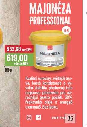 MAJONÉZA PROFESSIONAL 10kg