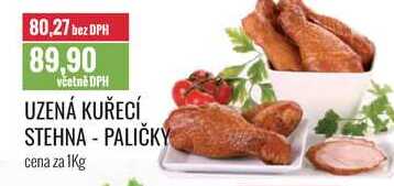 UZENÁ KUŘECÍ STEHNA-PALIČKY cena za 1Kg 