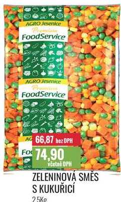 ZELENINOVÁ SMĚS S KUKUŘICÍ 2,5kg