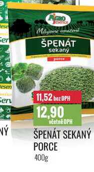 ŠPENÁT SEKANÝ PORCE 400g 