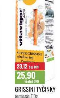GRISSINI TYČINKY parmazán, 110g 