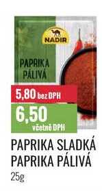 PAPRIKA SLADKÁ, PAPRIKA PÁLIVÁ 25g