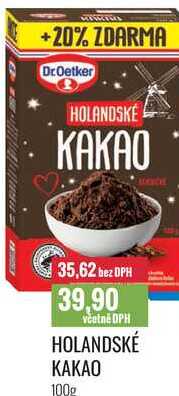 HOLANDSKÉ KAKAO 100g