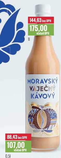 MORAVSKÝ VAJEČNÝ KÁVOVÝ 0,5l, 1l