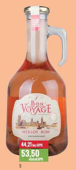 BON VOYAGE MERLOT ROSE 1l