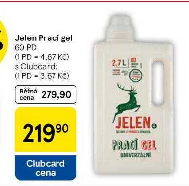 Jelen Prací gel, 60 PD