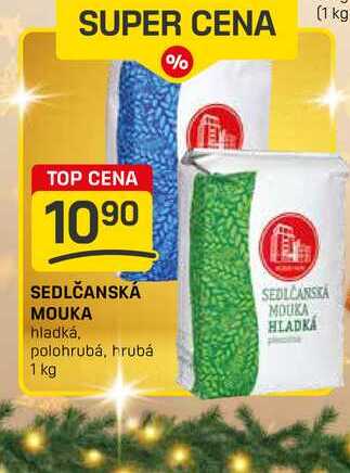 SEDLČANSKÁ MOUKA hladká, polohrubá, hrubá 1 kg 