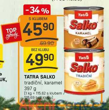 TATRA SALKO tradiční, karamel 397 g