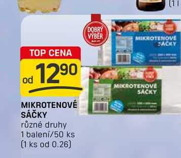 MIKROTENOVÉ SÁČKY 1 balení/50 ks